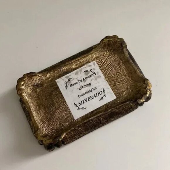 Two's Company Trinket Tray, Jewelry Dish, Ring Holder Dark - Picture 4 of 5